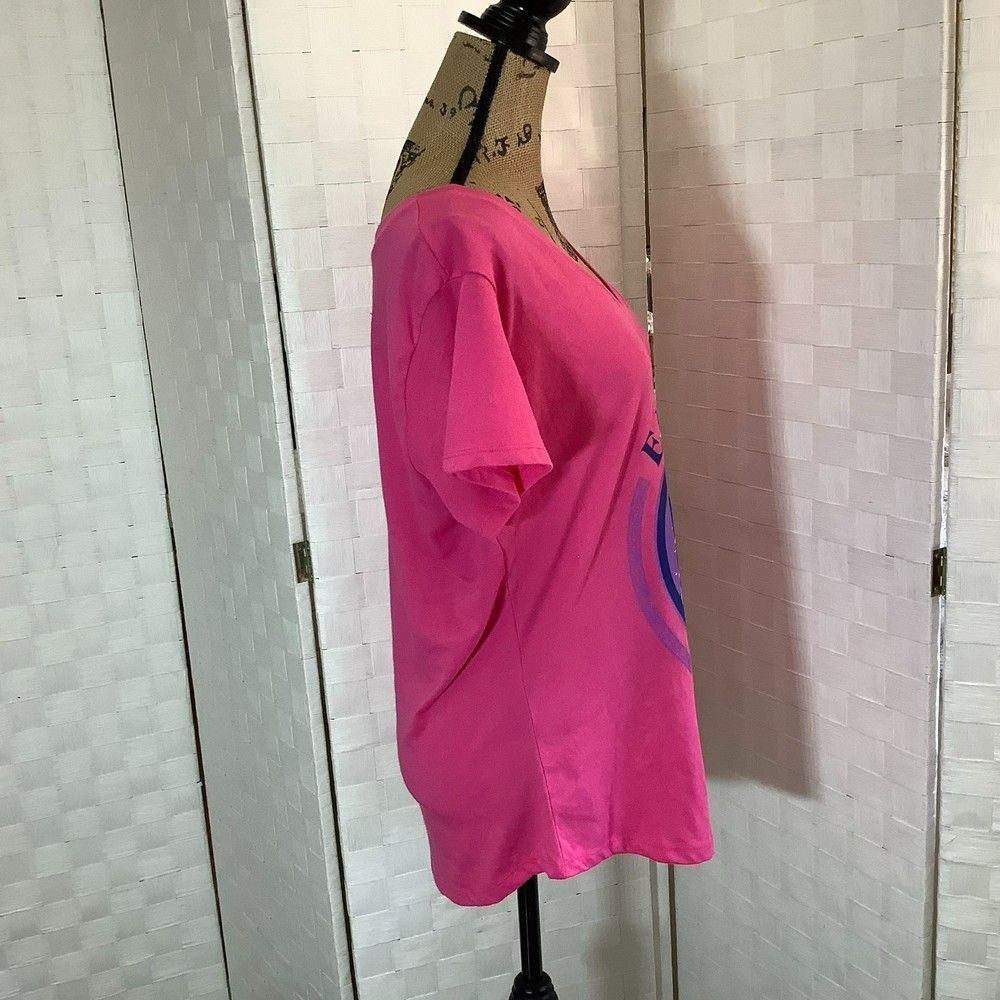Nwt Ana Cabana pink explore more tee shirt t-shirt plus size 1X - Picture 3 of 7